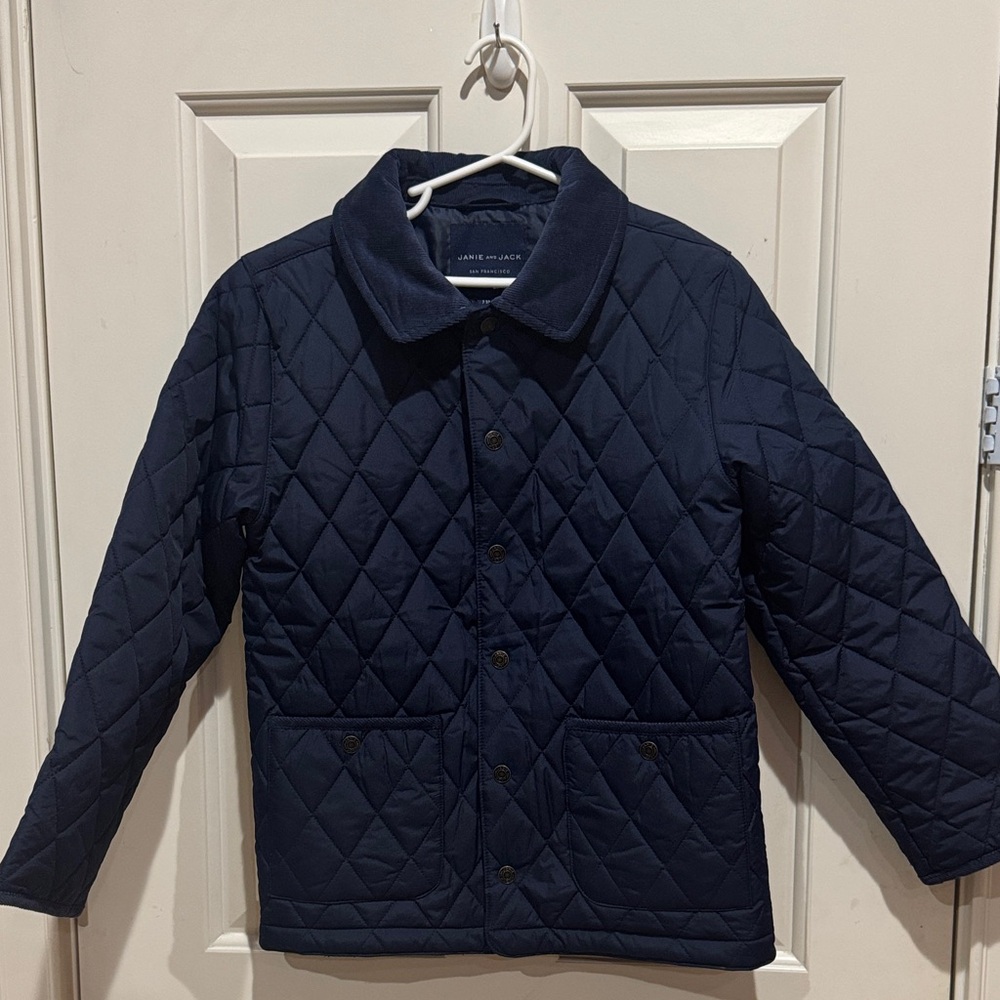 Janie and Jack Quilted Navy Puffer Jacket